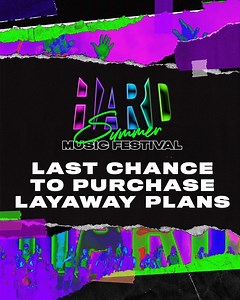 DON'T SLEEP 🚨😴 Last chance to break your ticket into 2 payments on layaway is Friday 6/21.⁣ ⁣ Secure the bag before time runs out ⏰ → hardfest.co/HSMF2019 | HARD Events