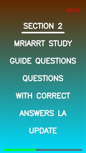 MRI ARRT Study Guide 2026 🧲 | Real Questions + Correct Answers (Fully Updated!)