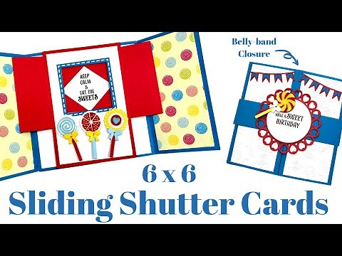 Sliding 6 x 6 Shutter Card