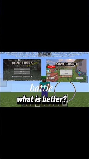 minecraft java vs bedrock edition | (battle) 🦬💀