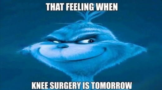 What's Up With The Blue Grinch Saying 'That Feeling When Knee Surgery Is Tomorrow'? The Oddly Specific Meme Explained