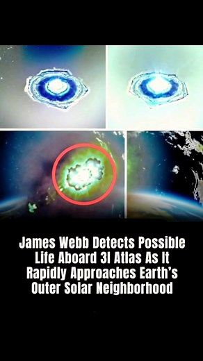 The images shown at the top of the image are not actual James Webb Telescope data or images of the celestial body 31 Atlas. They often resemble old, unconfirmed photos of an "unidentified flying object (UFO)" taken during the Apollo 12 mission, or have been deliberately obscured. * 31 Atlas: * 31 Atlas is an asteroid, formally known as a minor planet. * It orbits the Sun in the Main Asteroid Belt, between Mars and Jupiter. rapidly approaching Earth's outer solar neighborhood." Its orbital path i