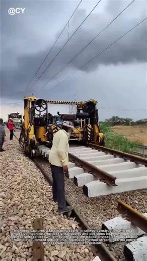 🚂Amazing! Giant Rail Machine Lays Tracks Like Magic! | Fast & Easy Construction