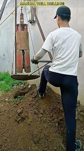 Manual Water Well Drilling Process.