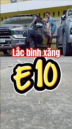Dùng xăng E10 trước khi nổ máy hãy lắc mạnh xe cho nó trộn đều #xange10