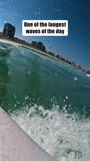 The waves aren't usually this long here