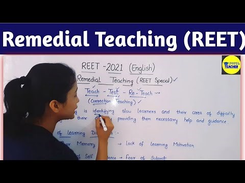Remedial Teaching || English Pedagogy || REET, CTET, UPTET ||