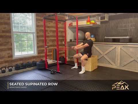 Band Seated Supinated Row | Back & Bicep Strength