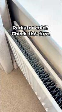 Radiator cold at the bottom? Hidden vent under the cap 👀 #shorts #30daysuperfans #diy #plumbing
