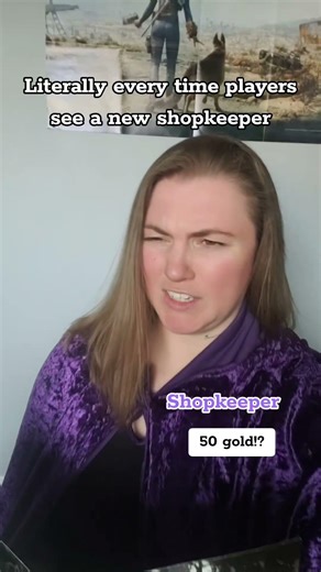ttrpg players when they see a new shopkeeper