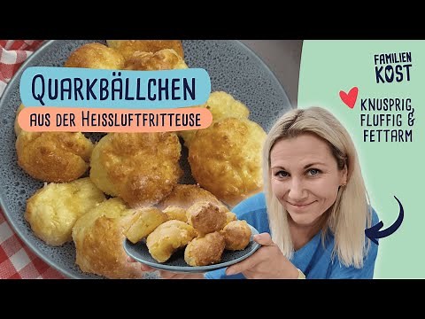 Quark balls in the air fryer 👉 enjoy sweet, fluffy & low-fat