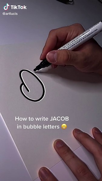 How to Write 'Jacob' in Bubble Letters | Step-by-Step Guide