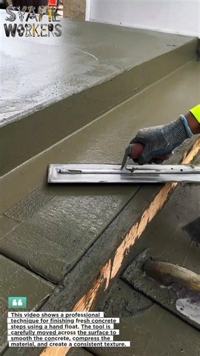"Perfect Concrete Step Finishing Technique – Contractors Use This Trick!"