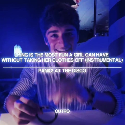 rq: @𝐬𝐞𝐫𝐞𝐧𝐢𝐭𝐲 || lying is the most fun a girl can have without taking her clothes off (instrumental)- panic! at the disco || #editaudios #litmfagchwthco #panicatthedisco #foryoupage #viralvideo