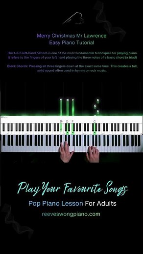 Merry Christmas Mr Lawrence - Easy Piano Tutorial
