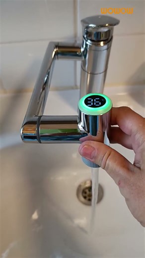 Instantly See Water Temperature at a Glance with LED Display 🌈💦