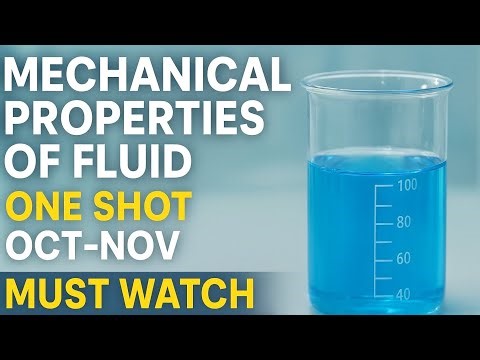 Mechanical properties of fluid PSEB one shot must watch #pseb #physics #11th #education