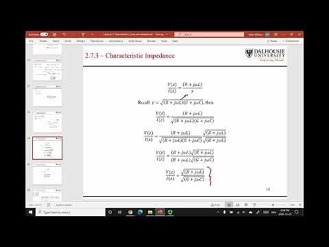 L1.2 The Characteristic Impedance of a Transmission Line