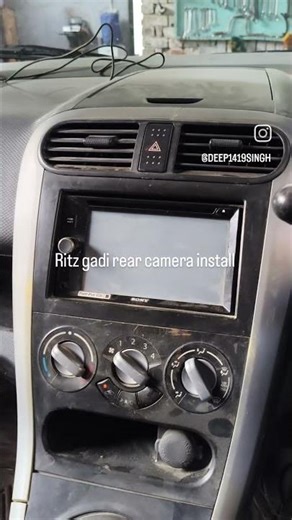 Ritz deseal rear camera install #@MarutiSzuki