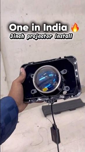 3inch projector lga diya 🔥🫨splendor me🔥 #splendormodified # splendor #modified