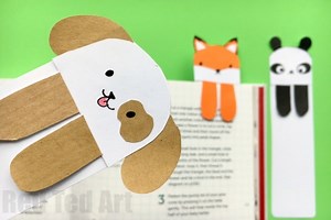 Dog Bookmark - Cute Bookmark Ideas - Red Ted Art - Kids Crafts