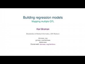Building regression models: multiple-QTL mapping