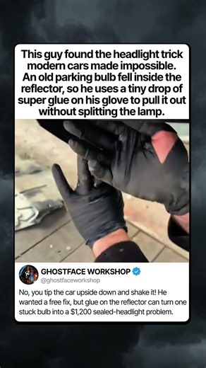 THE FALLEN HEADLIGHT BULB TRICK