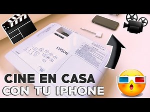 Cine en CASA con un iPhone 📲 ft. EPSON Powerlite E20