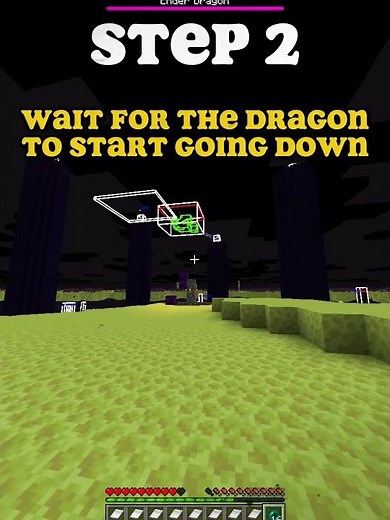 HOW TO KILL THE DRAGON WITH BEDS💀 #minecraft #enderdragon #minecrafttutorial