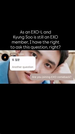 CSS had already announced Kyungsoo’s Schedule on December and it will be his DO IT Concert The Final on 6th and 7th of December. #EXO Leader, #SUHO and other members also announced that there will be comeback on December, coming concert and new album - no confirmed date yet (though not officially confirmed by EXO Official), but we had seen him with EXO members lately attended #KAI’s concert and even confirmed it on his bubbles last night that he enjoyed Kai’s concert. They were also seen by fans