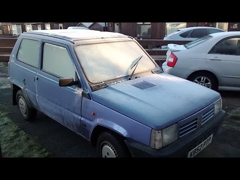 Classic Fiat Panda cold start (frozen)