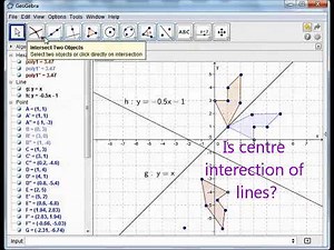 How to investigate reflection+reflection = Rotation ? on Geogebra