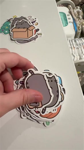 Adorable Cartoon Cat Sticker Set for Students