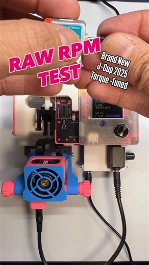 MiniMod Garage | MINI4WD USA on Instagram: "Seeing how the New J-Cup Torque Tuned Motor for Tamiya Mini 4WD cars reads straight out of the box. Raw reading starts at 20k RPM MBC2 Case by @elikha2017 Let me know your thoughts on this motor in the comments below."