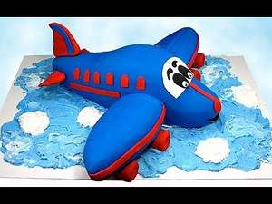 Adorable Animated Style Airplane Kid's Birthday Cake Decorating How To Video Tutorial Part 2