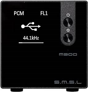 S.M.S.L M300 MKII HiFi Audio DAC, AKM4497EQ Apt-X USB DAC Decoder, Hi-Res Bluetooth 5.0 32bit/768kHz DSD512, Full Balanced Output, 6 Digital Filter Modes/3 Sound Color, New Edition (Black)