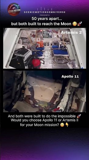 Apollo 11 vs Artemis II… 50 Years of Spacecraft Evolution 😳🚀