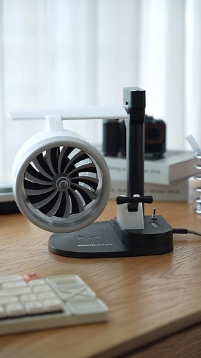 Guess Before It Spins: Jet Engine Desk Gadget Optical Illusion