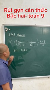 Rút gọn biểu thức chứa căn lớp 9 #toan9#onthituyensinhvao10 | Thầy Phan Thanh Nhật - dạy toán