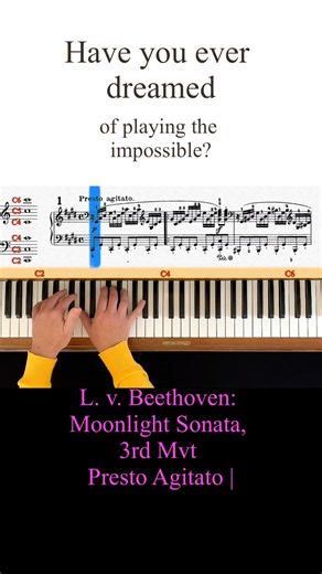 Beethoven: Moonlight Sonata 3rd Movement | Piano Short | PianoCheckPoint