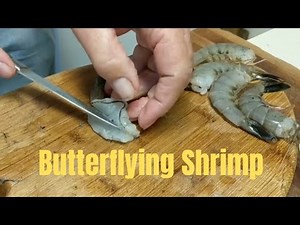 How to Butterfly Shrimp #butterfliedshrimp #butterflyingshrimp #cookingshrimp