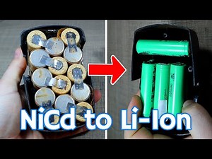 How to turn your outdated NiCd tool batteries into powerful Li-ion ones!