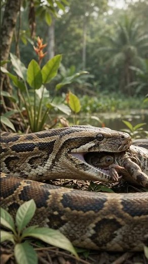 How Can a Burmese Python Swallow Such Huge Prey? | Python Facts