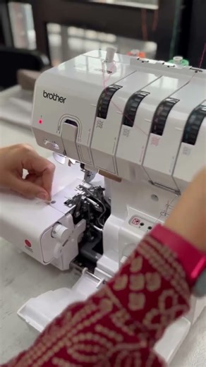 Brother Airflow 3000! Experience the Self - threading magic! #sewing #fashion #overlockmachine