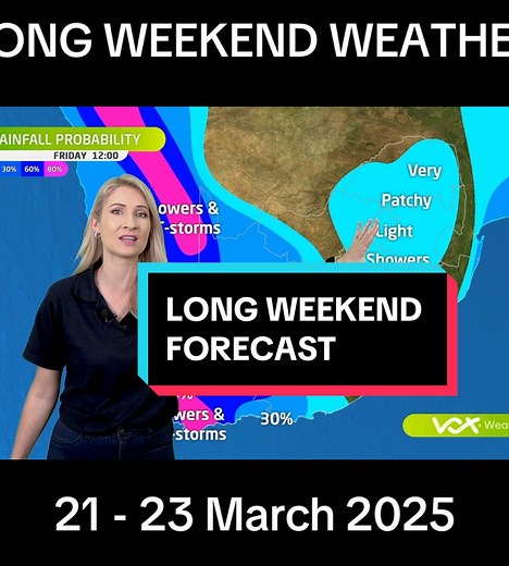 South Africa Long Weekend Weather Forecast March 21-23, 2025