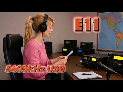 5409kHz USB Polish Number Station E11 calling 521 (May 17, 2026)