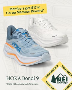 684 reactions · 16 shares | It’s time to celebrate and redeem your rewards! Runners will love the new HOKA Bondi 9 Road-Running Shoes — redesigned from the ground up, they deliver a soft, supportive ride for your longest routes. Available for women and men. | REI | Facebook