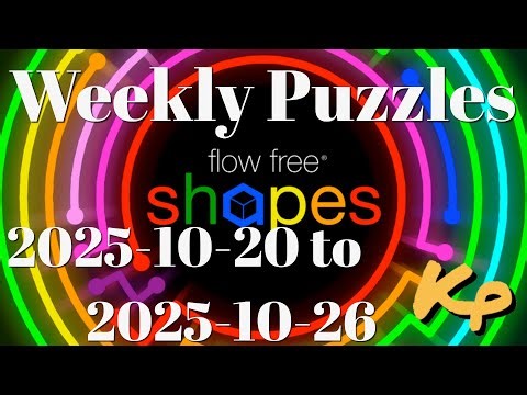 Flow Free Shapes - Weekly Puzzles - Triple 0 Challenge - 2025-10-20 to 26 - October 20 to 26th 2025