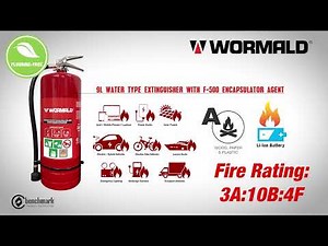 Wormald F500 Encapsulator Technology Extinguisher - 9 L