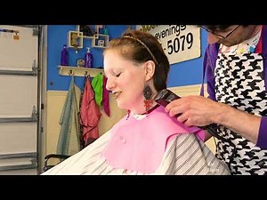 Husband gives wife a bad haircut